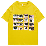 Y2K Graphic Tee – 2022 Men Hip Hop Streetwear T Shirt Eyes Printed Harajuku – Edgy Streetwear for All Genders
