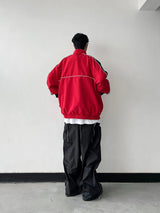 leather varsity jacket, fall winter fit, for men, fall streetwear outfit, oversized style, layered fashion, modern aesthetic, graphic detail