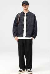 leather varsity coat, fall fit essential - aesthetic hip hop inspired casual wear