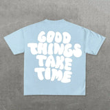 Harajuku Melting smiley – Smart Casual Harajuku Streetwear Graphic Y2K Tops Goth Men C