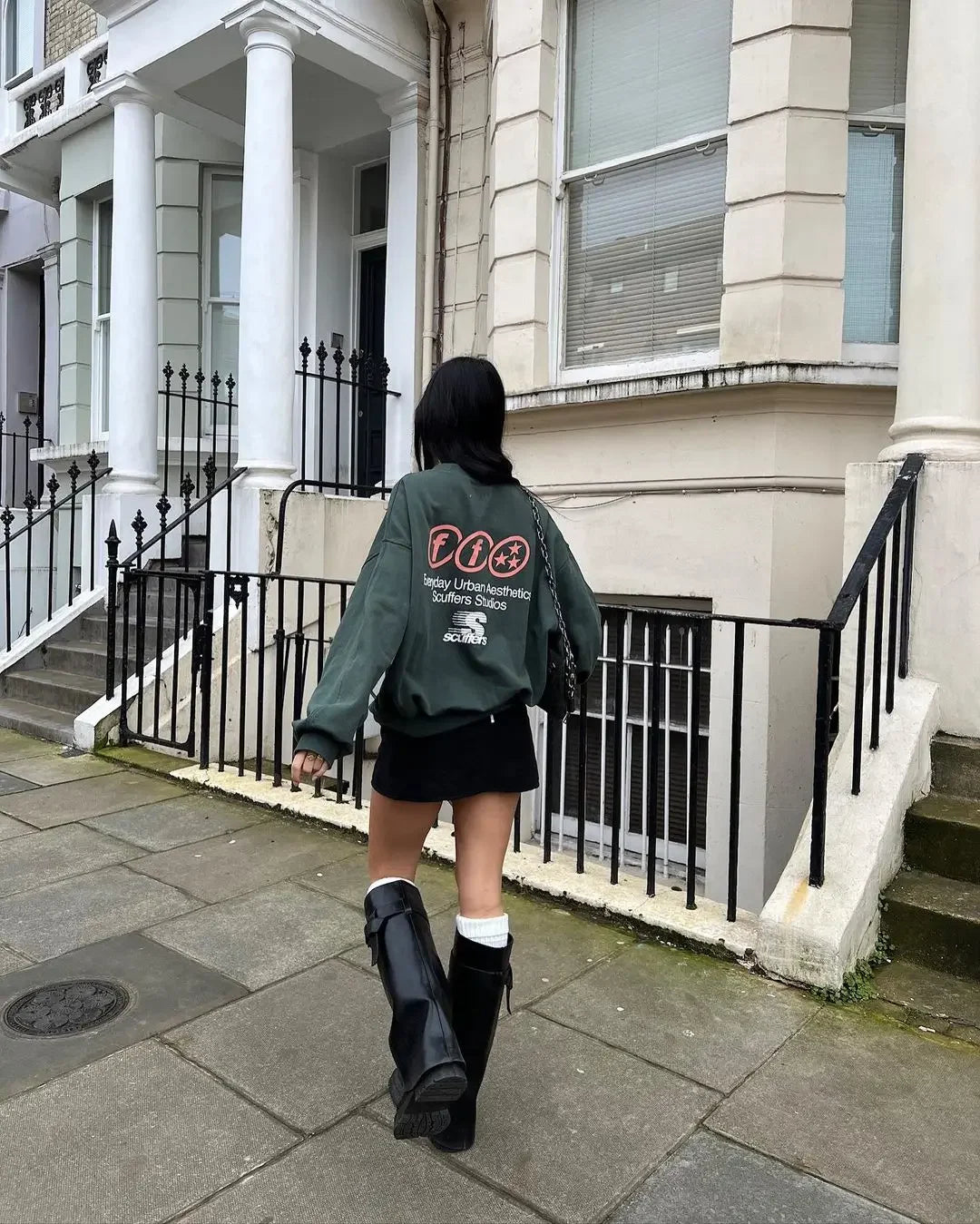 Harajuku Popular Hoodie Oversized Sweatshirt Grunge Hoodies Women Goth