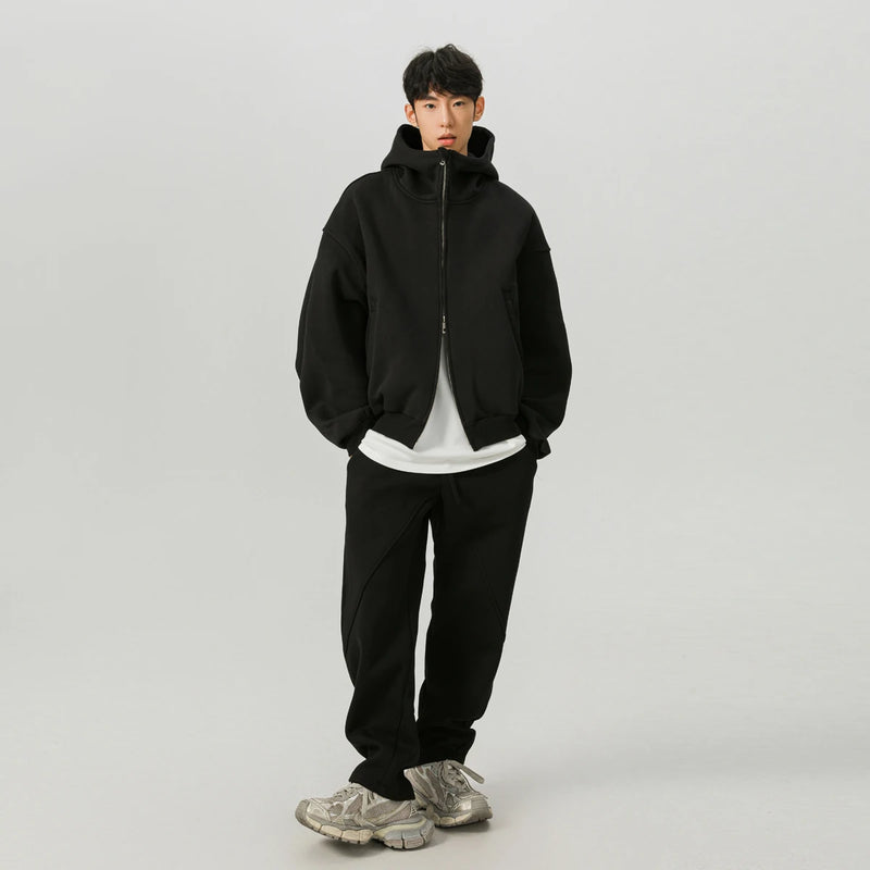 men sport sets hood coat pant streetwear loose casual hoody short sweatshirt jacket trouser women hoodie sweatpant tracksuit sporty tapered joggers