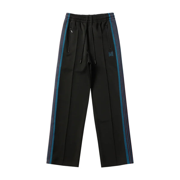 new pattern embroidery pants men woman 1 1 good quality side edge weaving stripe loose casual joggers sweatpants relaxed fit joggers