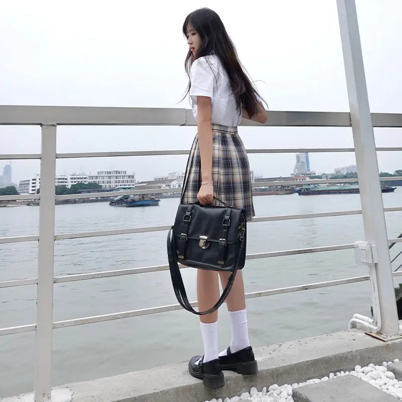 Jk Uniforms Gyaru School Uniform for Girl Student Pleated Skirt Uniform Set Women Short Sleeve Bow Tie Seifuku Japanese Style