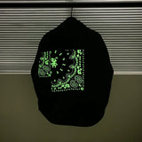 2023 Early Winter Shirt Lightweight Down Jacket Coat Trendy Fashion Luminous Cashew Flower Printed Men's Shirt