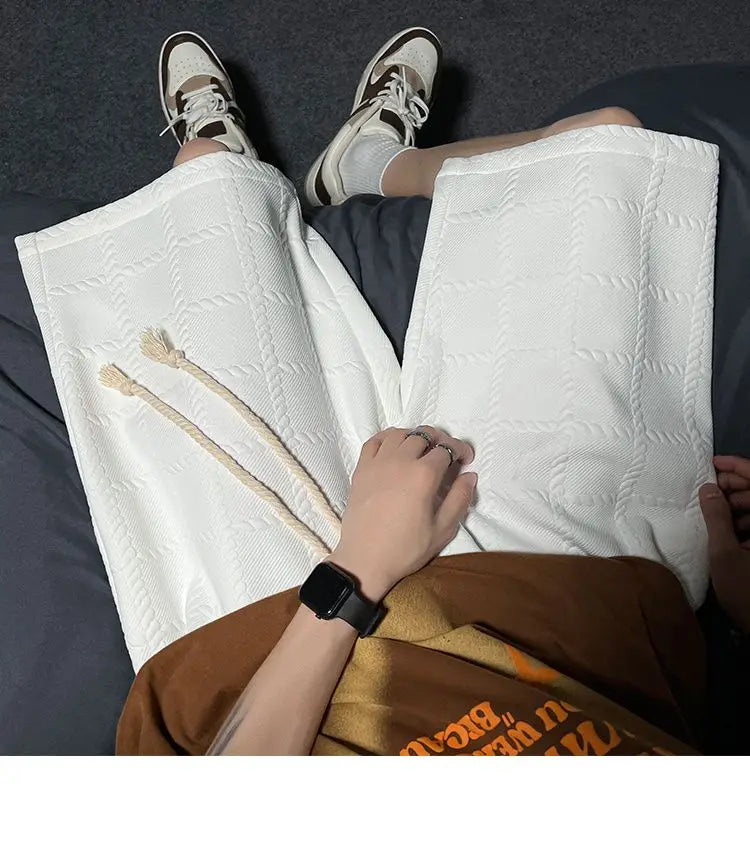 korean style niche casual shorts men summer workwear five point pants design trendy brand loose couple style retro sports pants unique shorts style 2151