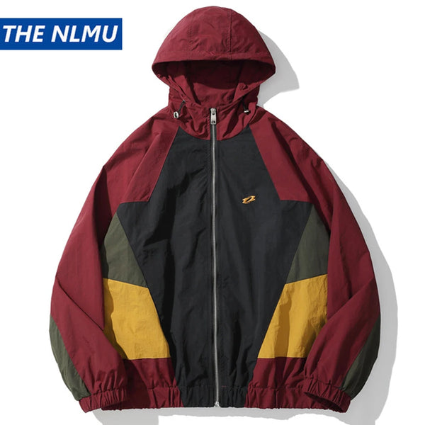 everyday streetwear material vintage-windbreaker-jacket-men-color-block-patchwork-oversized-hooded-coat-streetwear-hip-hop-loose-jacket-spring-autumn-outwear style graphic - high wear fashion print a55994 fit oversized essential hip design quality hop unisex casual premium image urban style streetwear design ID dda7d
