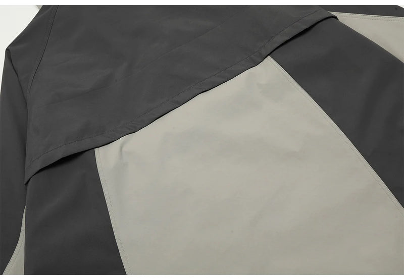 New 2023 Mens Undermycar Armor zipper Parkas Windproof hooded Jacket Tatting Multiple pockets outdoor Wear size 1 2 3 #412