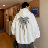 New Anime Meteorite Fall Graphic Printed Hooded Sweatshirts Hombre Hip