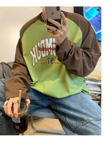Sadcore Graphic tee – Long Sleeved T Shirt Men Spring New Style Avocado Green Ragl