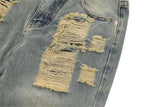 2024 ripped jeans high street straight trousers destroyed hole baggy denim pants vintage retro hip hop 1 unique jeans style 4638