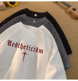 Gothic Broken heart – American Summer Trendy Men And Women Loose Personality Lette