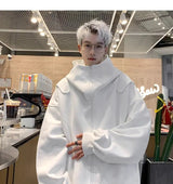 White Cardigan Sweatshirt Men 2024 Spring And Autumn New Style High En