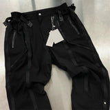 undermycar functional strap high street pure cotton pants unique default style 2906
