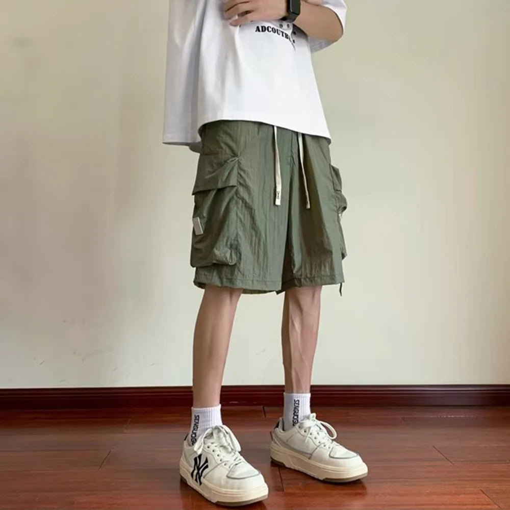 2024 mens cargo shorts multi pocket summer hot pants casual loose work shorts tactical joggers trendy sweatpants summer fashion unique joggers style 233