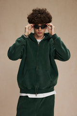Batik Fleece Zippered Hoodie | Skatercore Style Hoodie