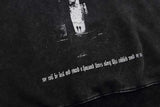 Winter Washed Cotton Hoodies Gothic Letter Print Hooded Vintage Landsc