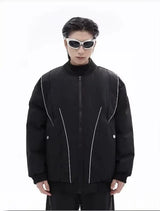 Winter Thickening Flying Baseball Uniform Solid Multi Pocket Simplicity Warm Cotton Jacket 2024 New Streetwear Male Parkas