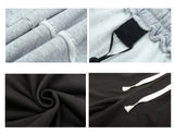 men casual sweatpant elastic waist streetwear track drawstring capris pants new fashion loose trousers hip hop baggy joggers unique joggers style 3473