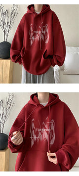 Retro Street Graphic Hoodie – New Gothic Letter Printed Hoodies For Men Autumn Hip Hop Oversized Hooded Sweatshirt Y2K Streetwear Graphic Hoodie Tracksuit | Gothic Drop #7