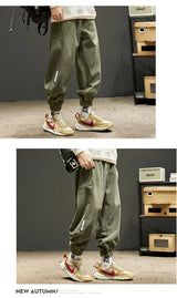 autumn spring men corduroy pants casual jogging sweatpants hip hop fashion streetwear joggers trousers y2k baggy pantalones unique joggers style 3607