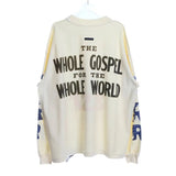 24SS RRR123 Brand Fashion Letter Print High-Street Cotton Casual Loose Long Sleeve Tee Pullover Sweatshirt For Men