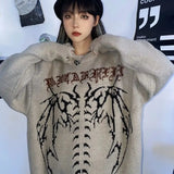 grunge oversized knit streetwear piece for layered look and winter street fits, ideal for men’s fashion and seasonal streetwe