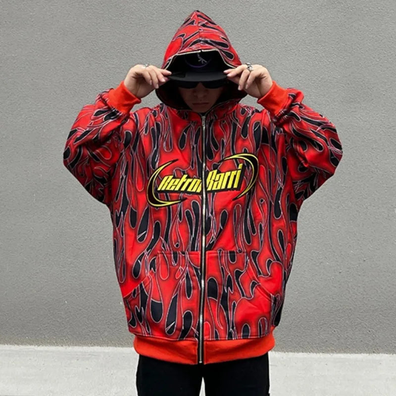 vaporwave angelcore design featuring fashion zipper hooded cardigan sweater unisex butterfly with tassel streetwear warm knitted sweaters hoodies coats men jumpers