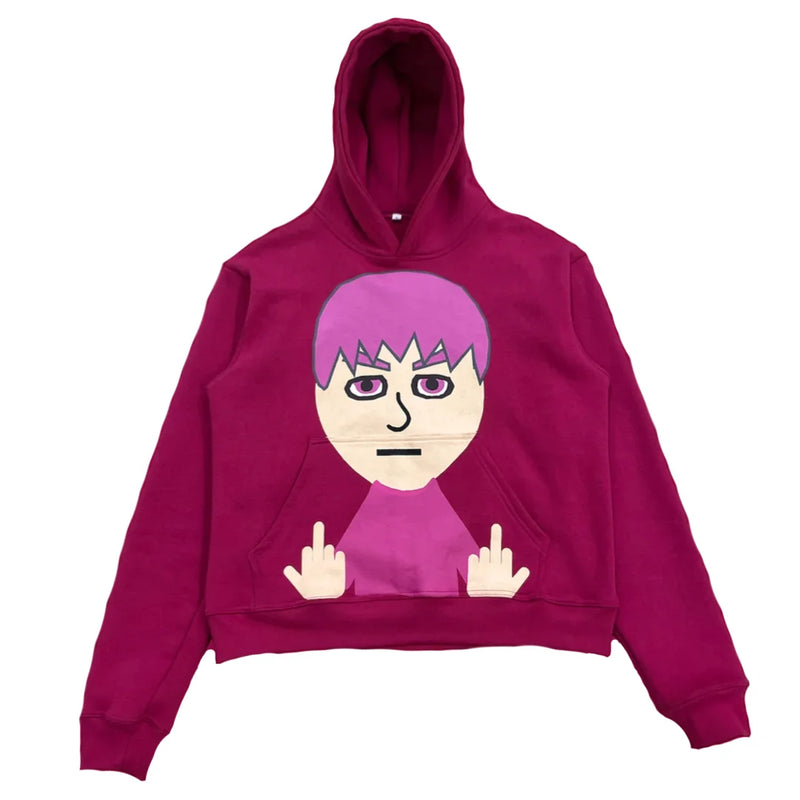 Y2K Womens Clothing Sweatshirt Long Sleeve Pullover Print Colorful Ove