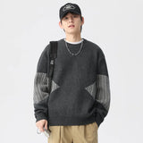 varsity graphic knit, unisex street look, trendy streetwear apparel for men and women