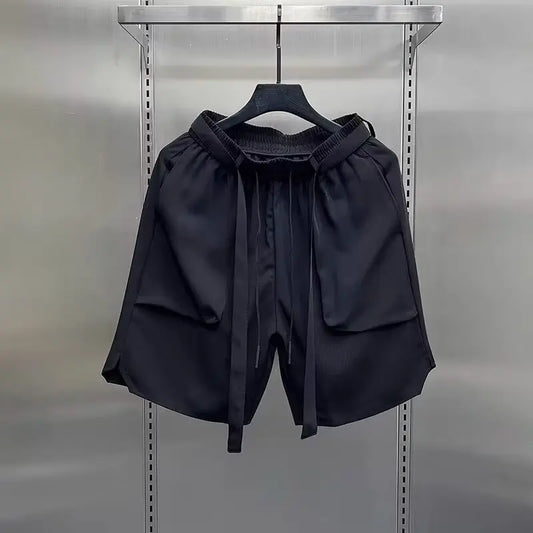 Multi-pockets Cargo Shorts Fashion Brand Straight Loose Casual Cargo Shorts 2024 Summer Men New Shorts American Shorts