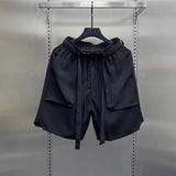 Multi-pockets Cargo Shorts Fashion Brand Straight Loose Casual Cargo Shorts 2024 Summer Men New Shorts American Shorts