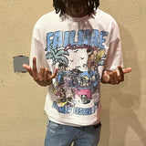 Skatecore Streetwear Tee – Tag Font Graphic with Flame Accent