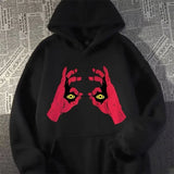 Funny Anime Graphic Printed Hoodies For Men Hip Hop Fashion Hoody Sweatshirts