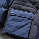 2023 Winter Hip Hop Thick Jacket Parka Men Color Patchwork Padded Jacket Coat Warm Streetwear Harajuku Jackets Men Clothing