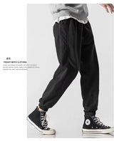 2024 autumn mens khaki cargo pants korean slim fit sports pants harajuku high street sweatpants casual mens clothing new unique joggers style 4383