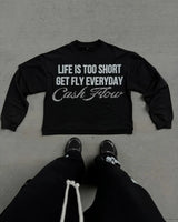 Trapwear Broken heart – Round Neck Y2K Pullover Retro Gothic Hip Hop Letter Pattern