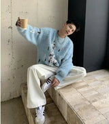 y2k flame streetwear, 2025 trend fit, trendy urban fashion top for men, layered streetwear look