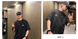 Harajuku Aesthetic piece – Summer Graffiti Short Sleeve T Shirt Mens High Street Loose
