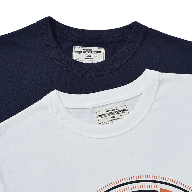 Skatercore Oversized shirt – Amekaji Vintage Mens T Shirt 2022 Spring Summer New Motorcyc