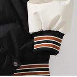 Winter Jacket Men's Two-piece  Hooded Cotton College Style Large Size Warm Baseball Varsity Jacket