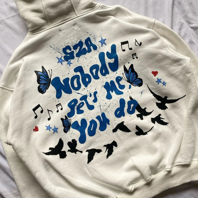 Autumn And Winter Fashion Sportswear Luxury Brand Sza Letter Hooded Me