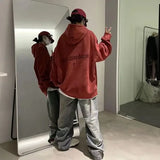 Autumn And Winter New Heavyweight Loose And Thick Hooded Suede Pullove