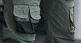 mens cargo pants elastic waist trousers streetwear hip hop loose fit ankle drawstring military pockets sweatpants joggers black unique joggers style 4105