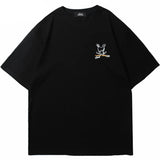 Y2K Graphic Tee – Hip Hop Streetwear Tshirt 2023 Men Cute Rabbit Letter Printe – Modern Streetwear for Everyone