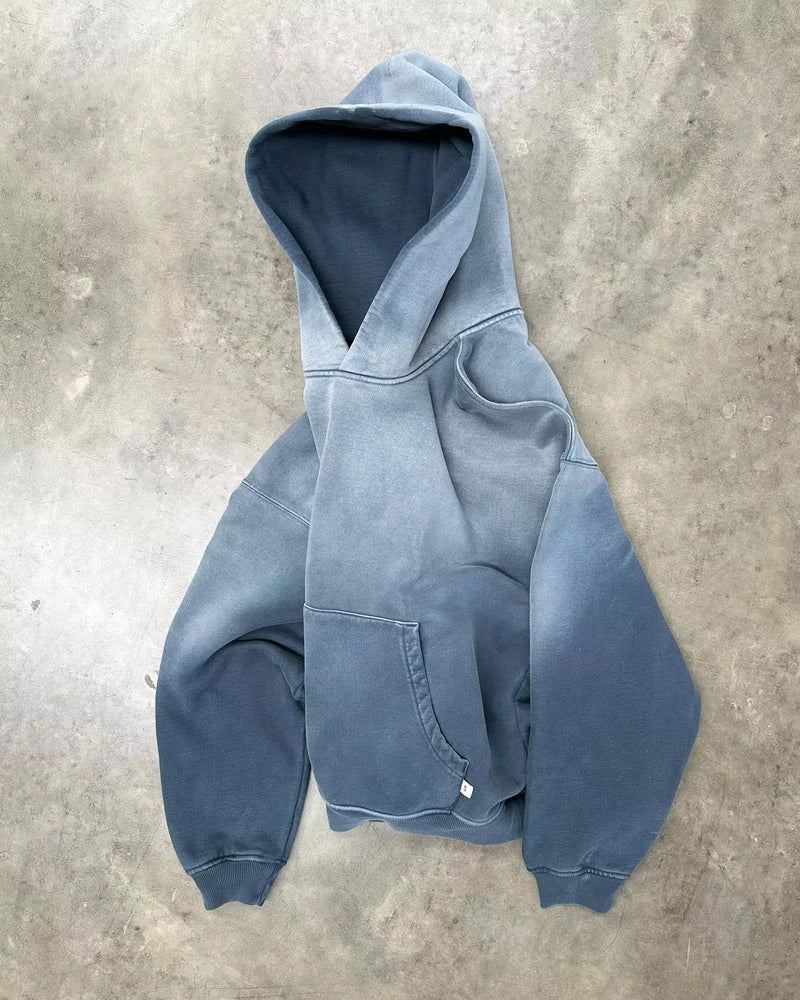 American Fashion Trend Gradient Hoodie Men Street Y2K New Hip Hop Vint