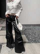 hip european-and-american-heavy-industry-multi-zipper-design-spider-web-shoulder-pad-leather-jacket-for-women-2024-new-jacket-top image style style wear oversized material design streetwear - essential fashion quality premium everyday 736ff5 print unisex high urban graphic hop fit casual streetwear design ID 64e16