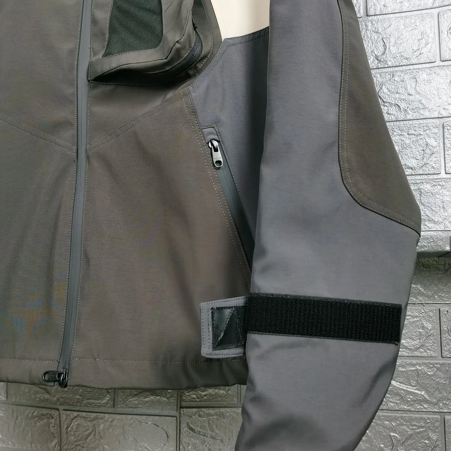 New 2023 Men Under My Car Parka All Track Zipper Casual Mess Inside Windbreaker With Hoody Trench Jackets Coat Outdoor  #A07