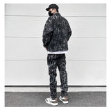 irregular scratched ripped holes denim jackets 2023 fashion turn down collar mens jean outerwear casual streetwear jeans nan  - variant style d6fc9f for streetwear fashion