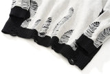 hip hop streetwear knitted sweater sweater 2022 mens harajuku ripped holes new casual v neck tops cotton loose pullover sweaters - urban fashion pullover, anime inspired graphic hoodie, trendy hip hop fashion hoodie